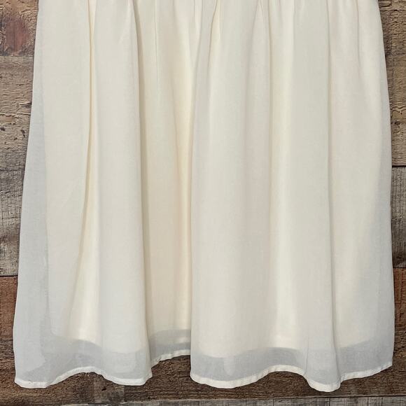 Lola's Collection Sleeveless Dress Bright Floral Embroidery Ivory Size Medium - Picture 6 of 12